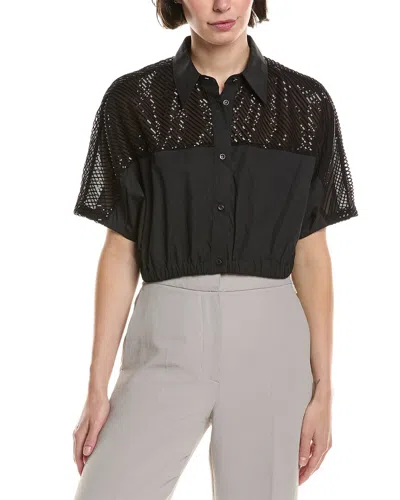 Brunello Cucinelli Silk Shirt In Black