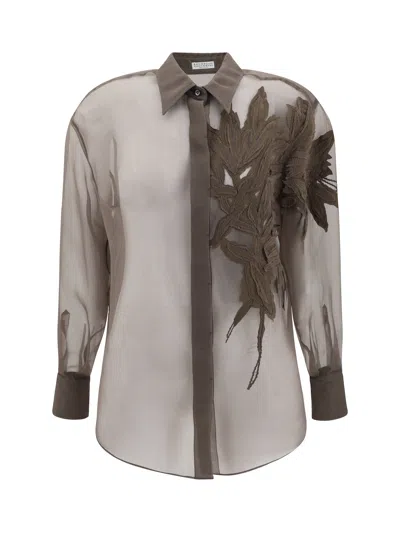 BRUNELLO CUCINELLI SILK SHIRT