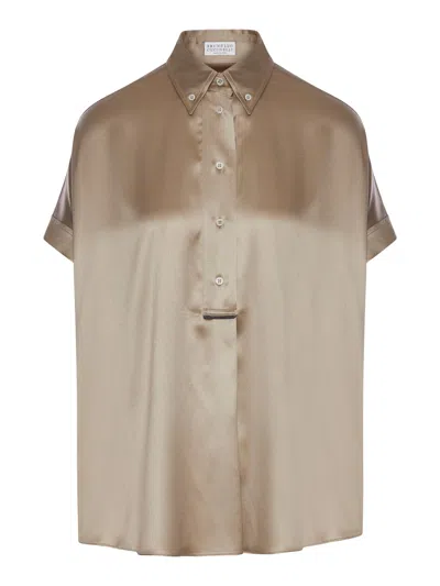 BRUNELLO CUCINELLI SILK SHIRT