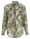 Brunello Cucinelli Silk Shirt Shirt And Blouse Multicolor In Multicolor
