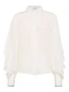 Brunello Cucinelli Long-sleeved Shirt In White