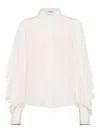 Brunello Cucinelli Long-sleeved Shirt In White