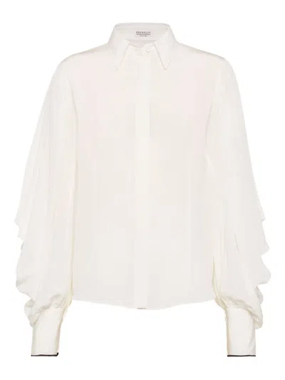 BRUNELLO CUCINELLI SILK SHIRT