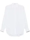 Brunello Cucinelli Striped Shirt In White