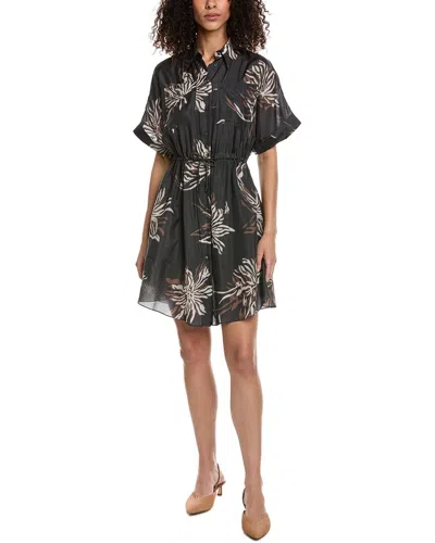 Brunello Cucinelli Silk Shirtdress In Multi