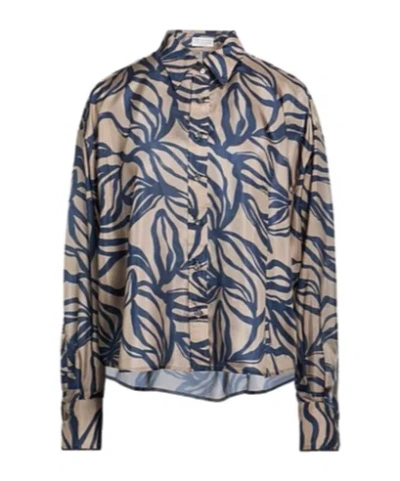 Brunello Cucinelli Silk Shirts Blouses In Multi
