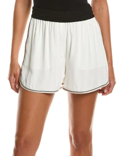 Brunello Cucinelli Silk Short In White