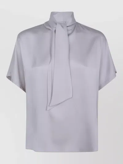 Brunello Cucinelli Silk Short-sleeve Blouse