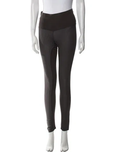 Pre-owned Brunello Cucinelli Silk Skinny Leg Pants In Brown