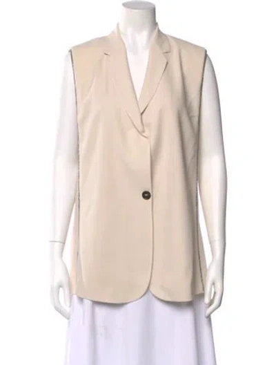 Pre-owned Brunello Cucinelli Silk Sleeveless Blouse In Neutral