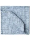 Brunello Cucinelli Silk Square Pocket In 蓝色