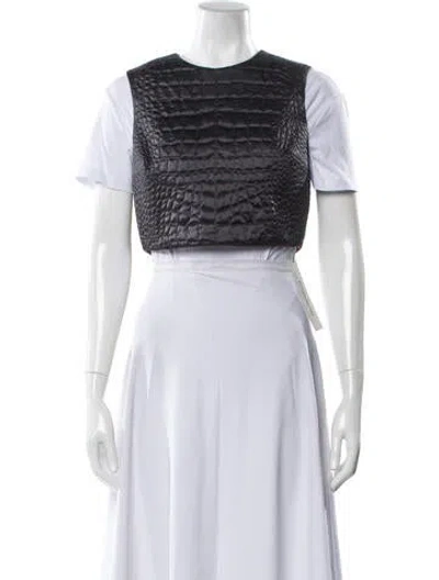 Pre-owned Brunello Cucinelli Silk Striped Vest In White