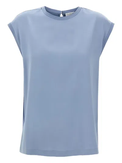 BRUNELLO CUCINELLI SILK T-SHIRT