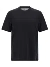 Brunello Cucinelli Silk And Cotton-blend Jersey T-shirt In Black