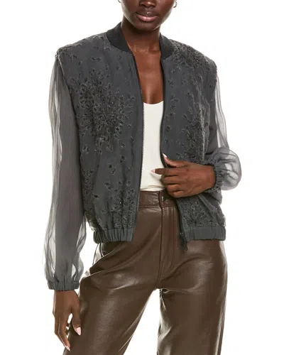 Brunello Cucinelli Silk T-shirt Jacket In Multi