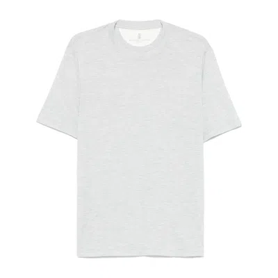 Brunello Cucinelli Short-sleeve Crewneck T-shirt In White