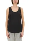 Brunello Cucinelli Stretch-silk Satin Reversible Tank Top In Black