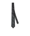 Brunello Cucinelli Silk Tie In Black
