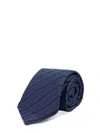 Brunello Cucinelli Men Silk Tie In Blue