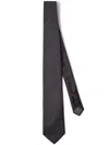Brunello Cucinelli Silk Tie In Black