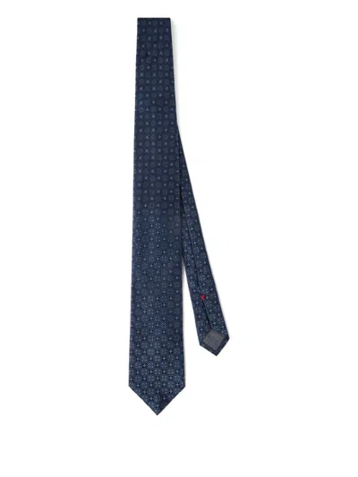 Brunello Cucinelli Silk Tie In Blue