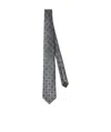 Brunello Cucinelli Silk Tie In Gray