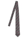 Brunello Cucinelli Silk Tie Ties And Papillon Gray In Gray