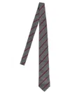 Brunello Cucinelli Silk Tie Ties And Papillon Gray In Gray
