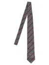 Brunello Cucinelli Silk Tie Ties And Papillon Gray In Gray