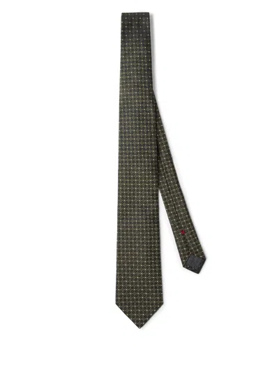 Brunello Cucinelli Silk Tie In Green