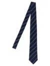 Brunello Cucinelli Slim Textured Silk Tie With Diagonal Stripes In Multi