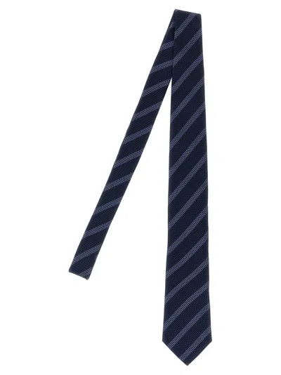 BRUNELLO CUCINELLI SILK TIE TIES AND PAPILLON BLUE