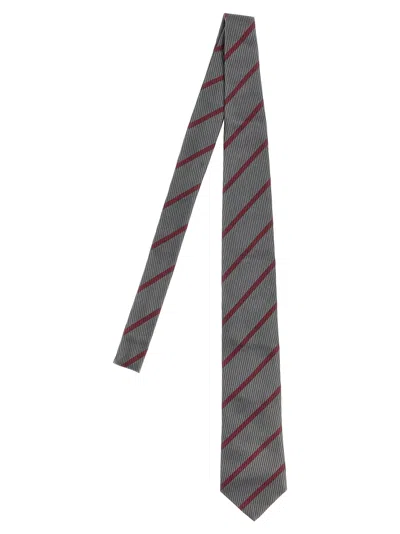 Brunello Cucinelli Silk Tie Ties And Papillon Gray