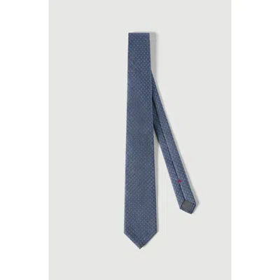 BRUNELLO CUCINELLI BRUNELLO CUCINELLI SILK TIE WITH GEOMETRIC PATTERN