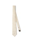 Brunello Cucinelli Silk Tie With Pattern In Panama