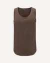 Brunello Cucinelli Silk Top In Brown