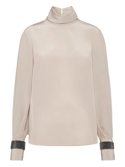BRUNELLO CUCINELLI BRUNELLO CUCINELLI SILK TOP