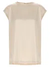 Brunello Cucinelli Silk-blend Top In White