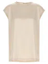 Brunello Cucinelli Silk-blend Top In White