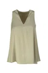Brunello Cucinelli Silk V-neck Top