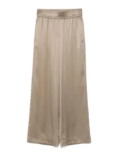 BRUNELLO CUCINELLI SILK TROUSERS