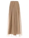 BRUNELLO CUCINELLI BRUNELLO CUCINELLI SILK TULLE SKIRT