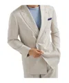Brunello Cucinelli Silk-twill Blazer In Neutral