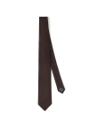 Brunello Cucinelli Silk Twill Tie In Brown