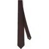 Brunello Cucinelli Silk Twill Tie In Brown