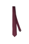 Brunello Cucinelli Silk Twill Tie In Burgundy