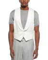 Brunello Cucinelli Silk Vest In Yellow
