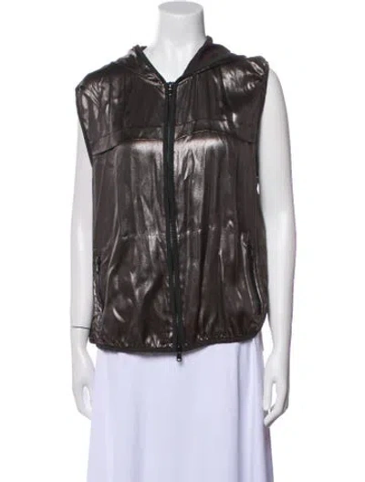 Pre-owned Brunello Cucinelli Silk Vest In Gray