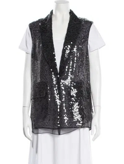 Pre-owned Brunello Cucinelli Silk Vest In Gray