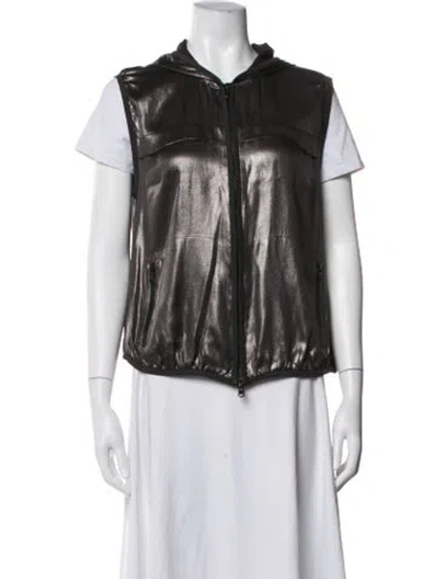 Pre-owned Brunello Cucinelli Silk Vest In Grey
